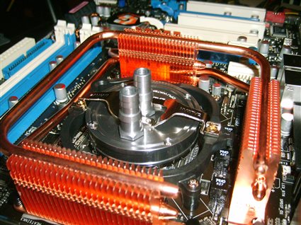 Zalman Water cooling block mounted
